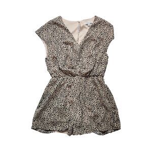 She + Sky Cheetah Print‎ Romper Size Large
